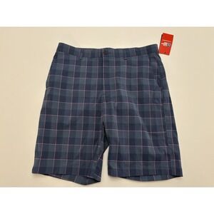 NWT PGA Tour Stretch Plaid Golf Shorts Dad SZ 36
